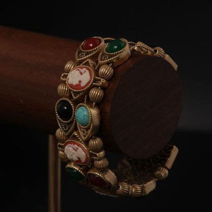 Vintage Natural Stone Refined Polished Bracelet Handcrafted Design