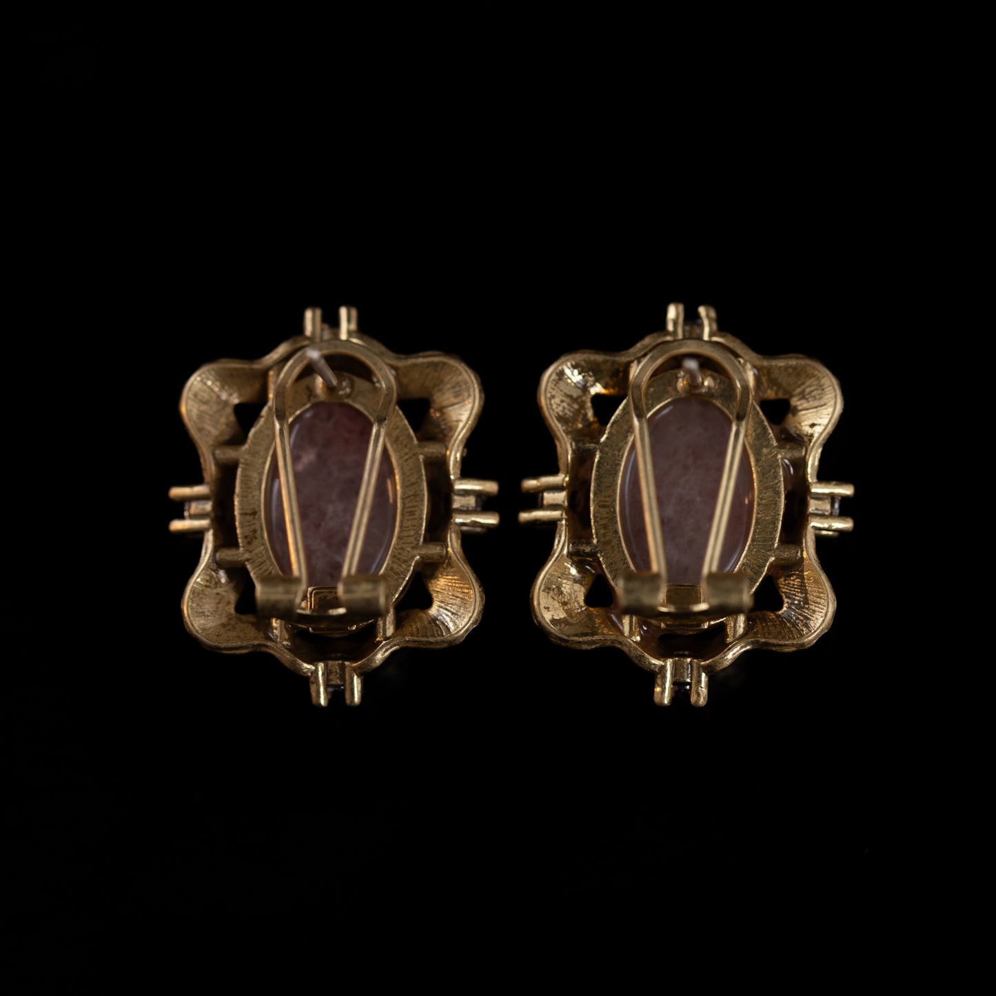 Vintage Natural Stone Timeless Handcrafted Earrings Handcrafted Design