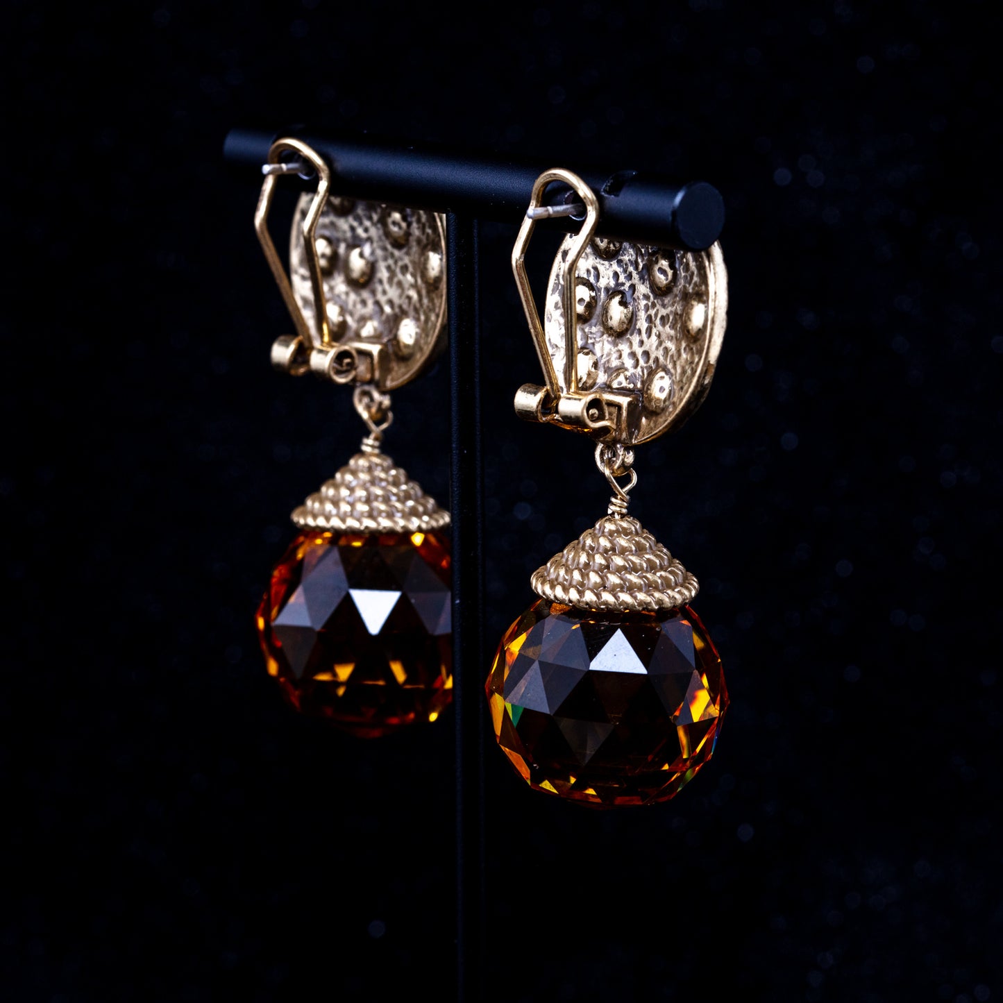 Vintage Crystal Luxury Statement Earrings Gift Jewelry