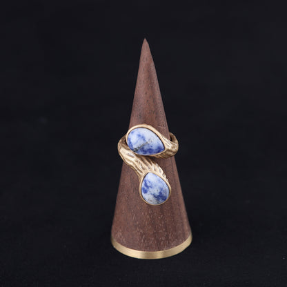 Vintage Enamel Geometric Chic Handcrafted Open Ring Timeless Style