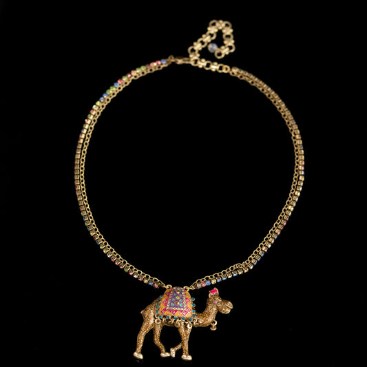 Vintage Enamel Timeless Handcrafted Necklace for Ladies
