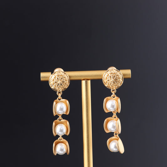 Vintage Pearl Timeless Chic Earrings Gift Jewelry