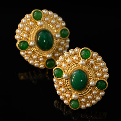 Vintage Natural Stone Classic Earrings for Women