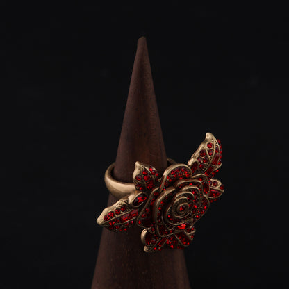 Vintage Floral Luxury Classic Open Ring