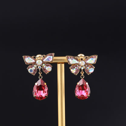 Vintage Butterfly Refined Handcrafted Earrings Gift Jewelry