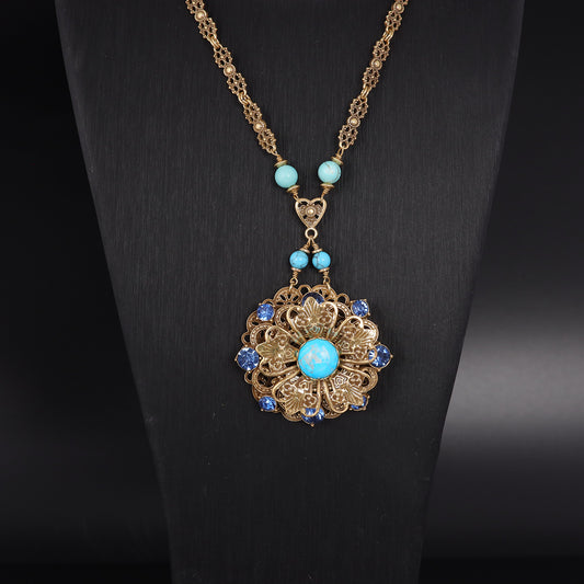 Vintage Artisan Handcrafted Chic Necklace Handcrafted Design