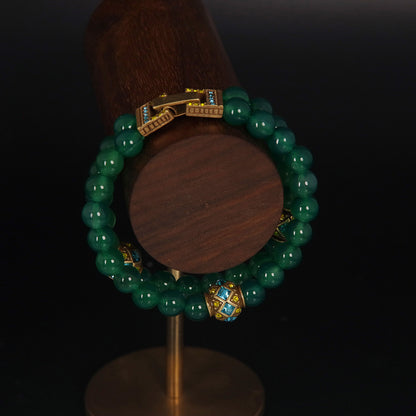 Vintage Statement Agate Handcrafted Jewelry Set Baroque