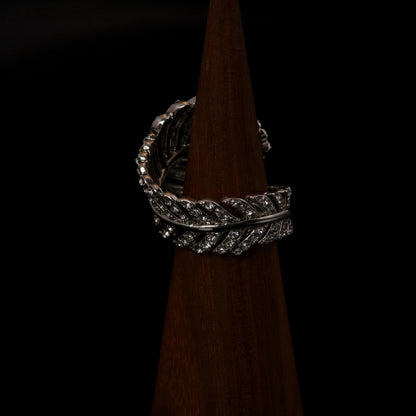 Vintage Geometric Chic Statement Open Ring