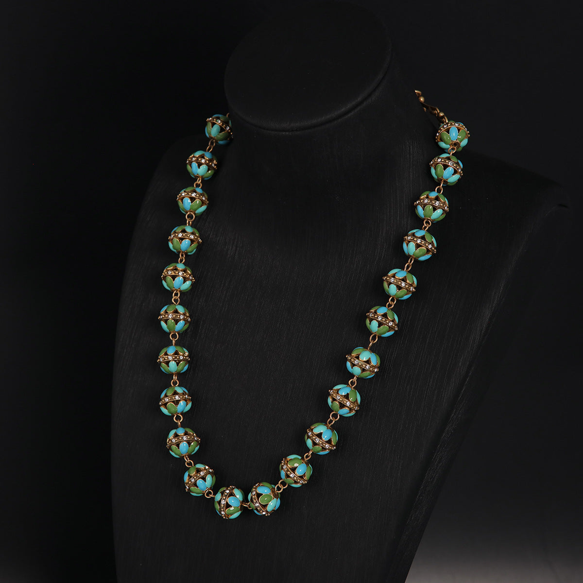Vintage Glass Classic Handcrafted Necklace Timeless Style