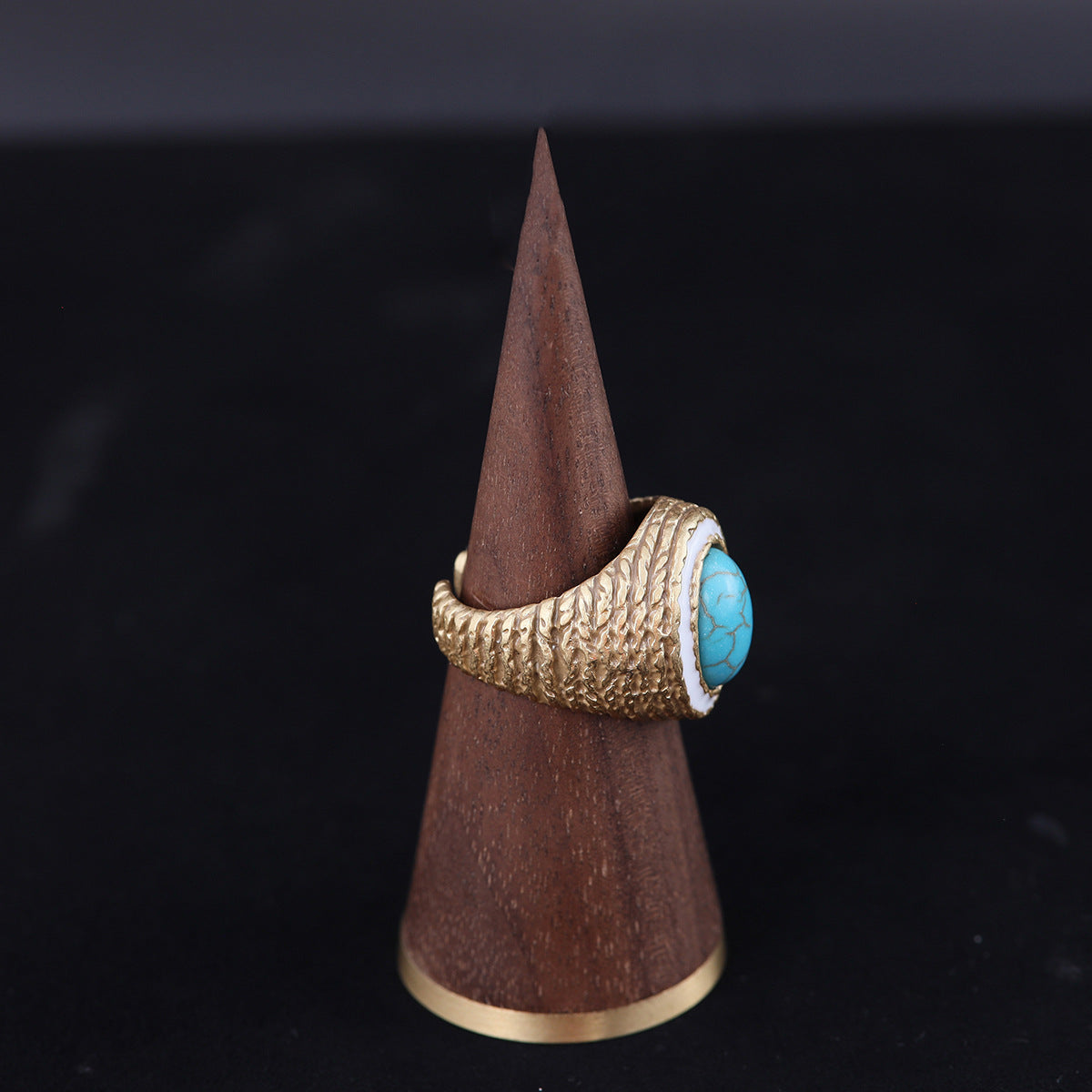 Vintage Geometric Statement Classic Open Ring Timeless Style