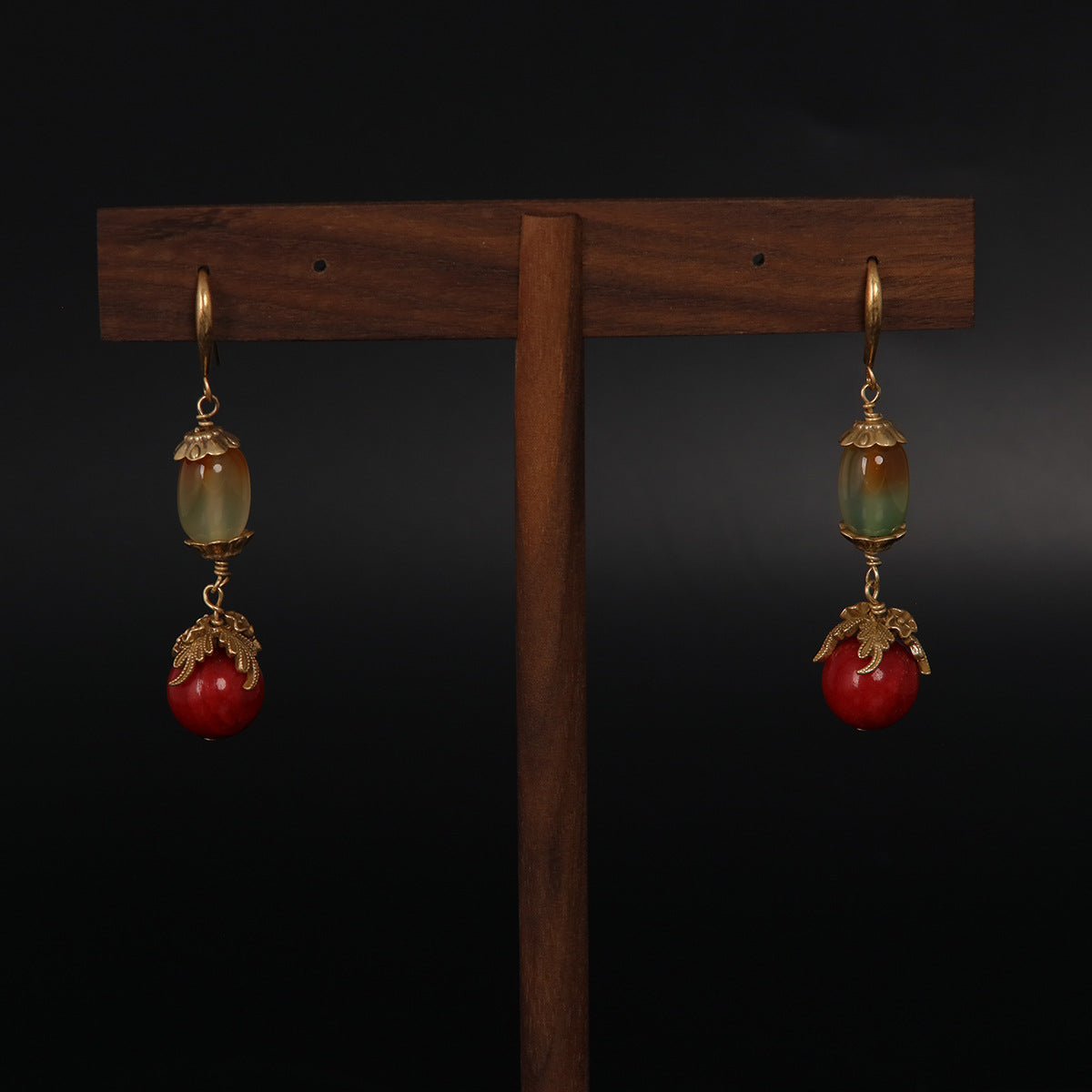 Vintage Agate Refined Handcrafted Earrings Timeless Style