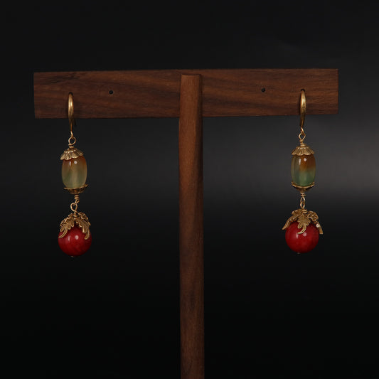 Vintage Agate Refined Handcrafted Earrings Timeless Style
