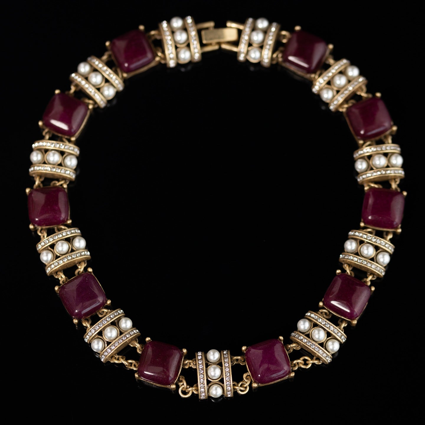 Vintage Timeless Natural Stone Geometric Jewelry Set