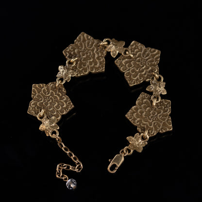 Vintage Floral Classic Handcrafted Bracelet Gift Jewelry
