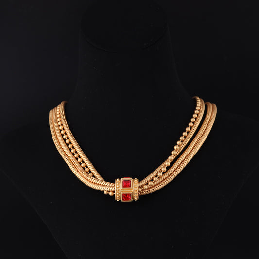 Vintage Geometric Statement Refined Necklace for Ladies