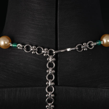Vintage Glass Statement Elegant Necklace for Ladies