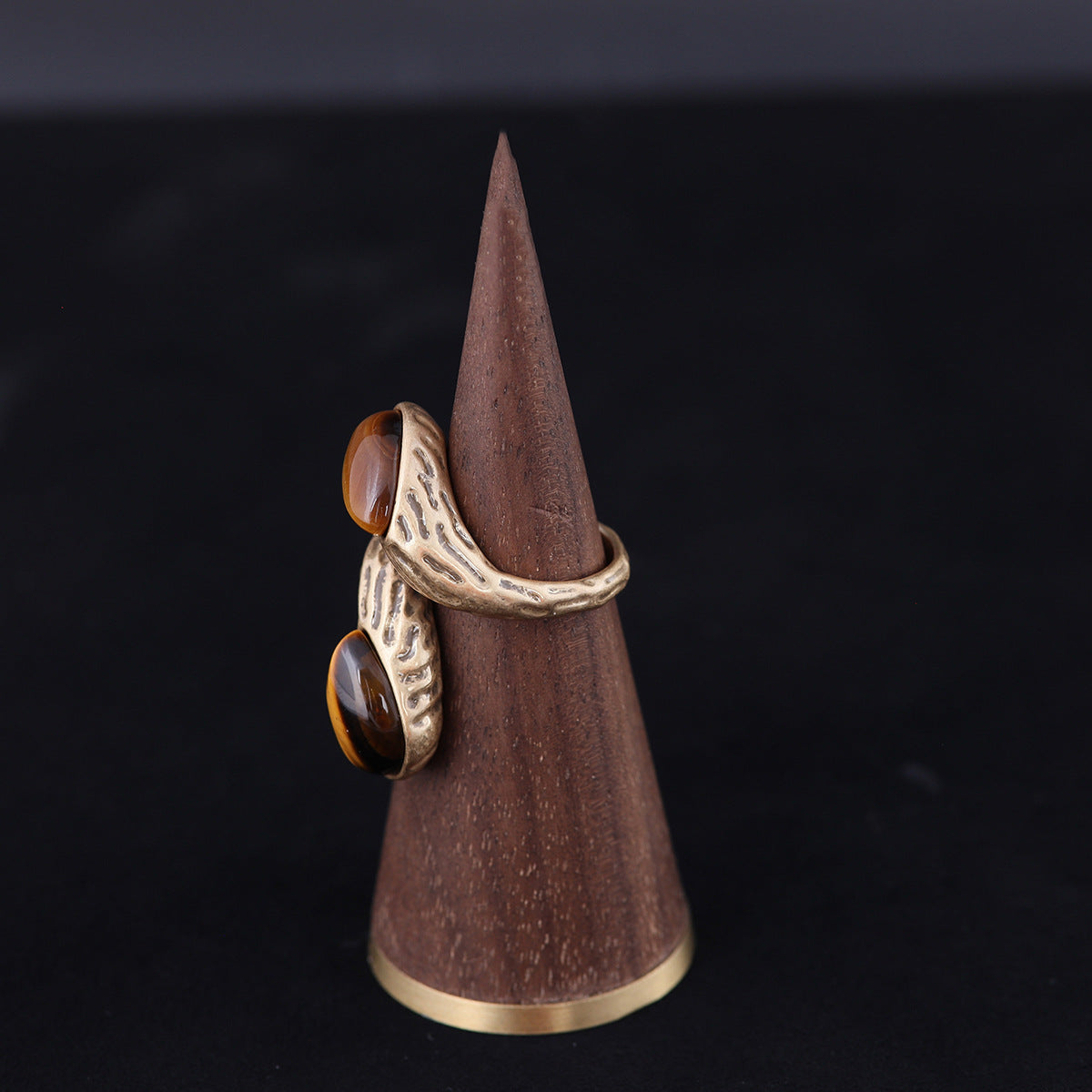 Vintage Geometric Artisan Refined Open Ring