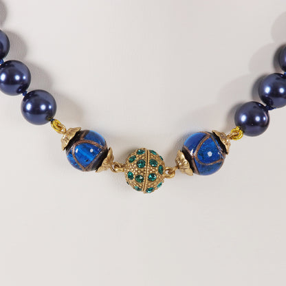 Vintage Glass Timeless Classic Necklace Gift Jewelry