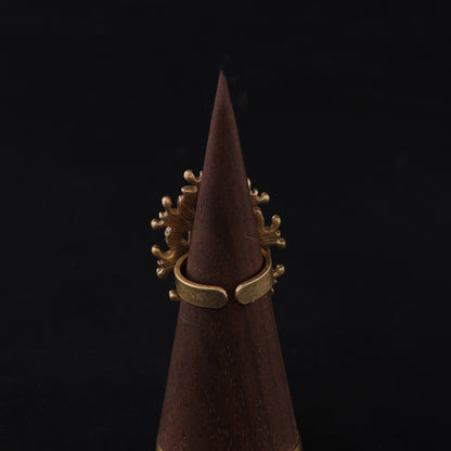 Vintage Floral Timeless Handcrafted Open Ring Gift Jewelry