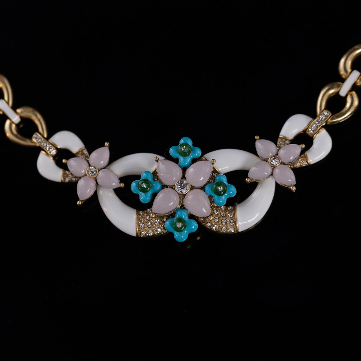 Vintage Enamel Classic Classic Necklace Gift Jewelry