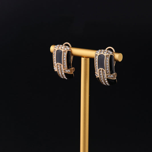 Vintage Geometric Timeless Handcrafted Earrings Handcrafted Design