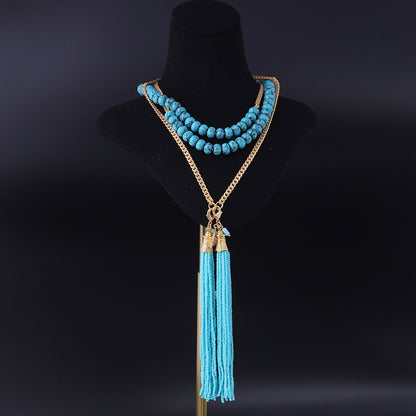 Vintage Geometric Artisan Handcrafted Necklace for Women
