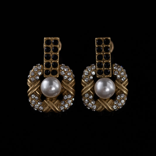 Vintage Pearl Chic Refined Earrings Timeless Style