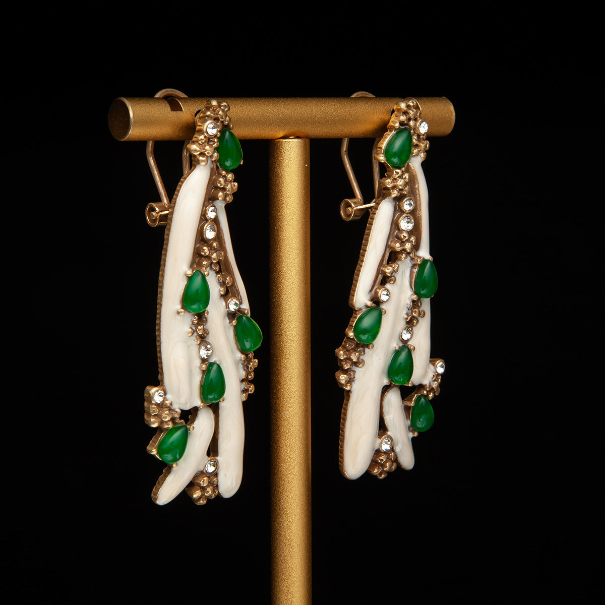 Vintage Enamel Timeless Luxury Earrings for Women