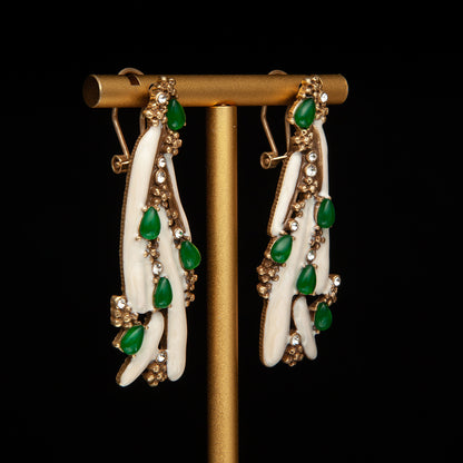 Vintage Enamel Timeless Luxury Earrings for Women