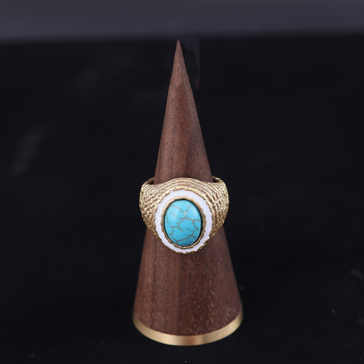 Vintage Geometric Statement Classic Open Ring Timeless Style
