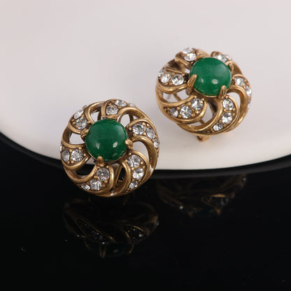 Vintage Agate Luxury Handcrafted Earrings for Women