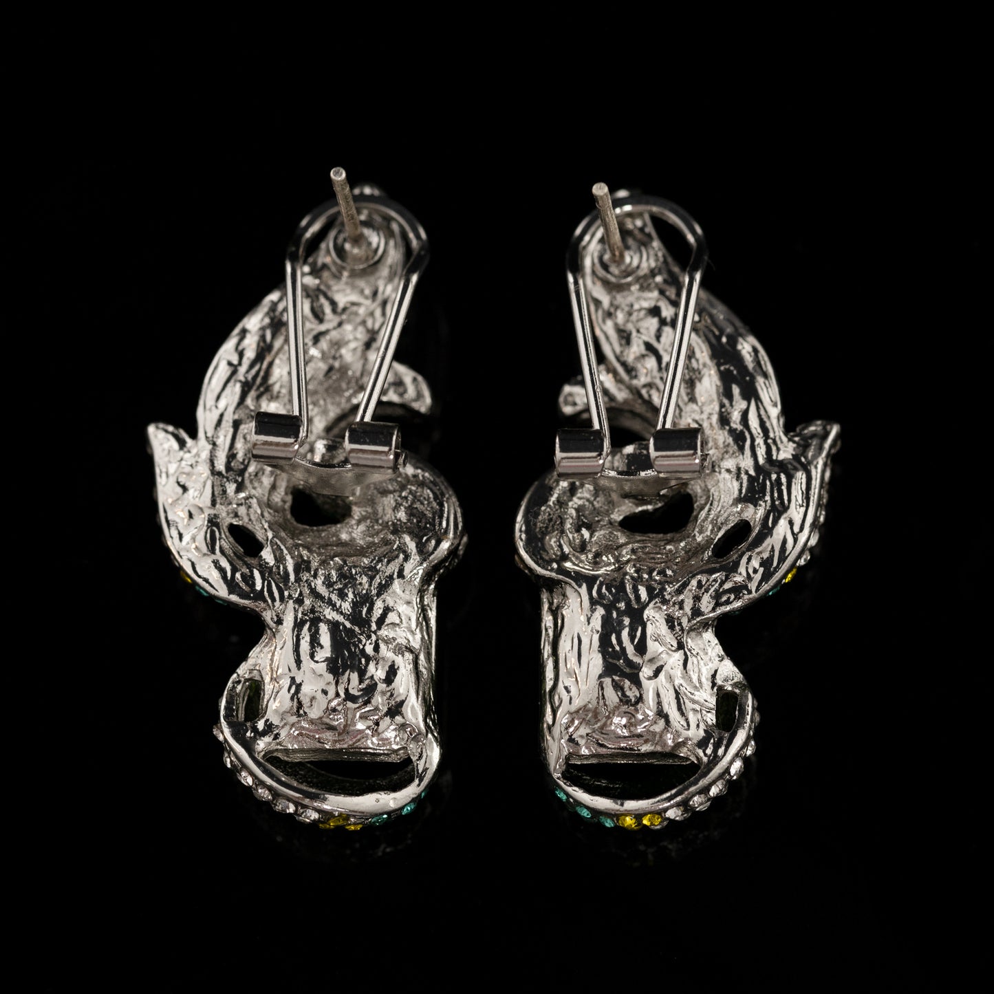 Vintage Crystal Star Elegant Handcrafted Earrings Handcrafted Design