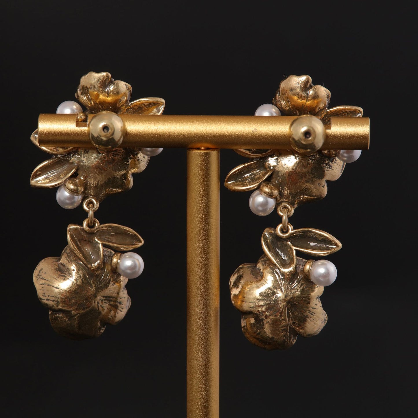 Vintage Refined Artisan Statement Earrings Handcrafted Design