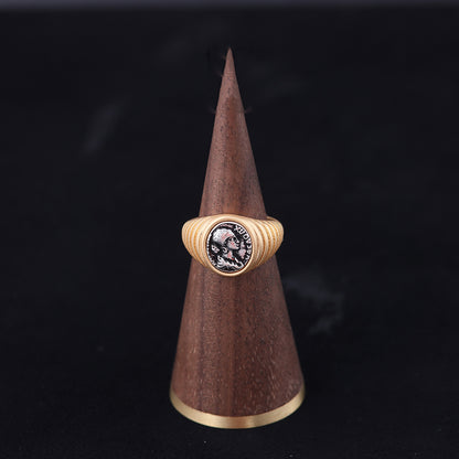 Vintage Geometric Artisan Statement Open Ring Timeless Style