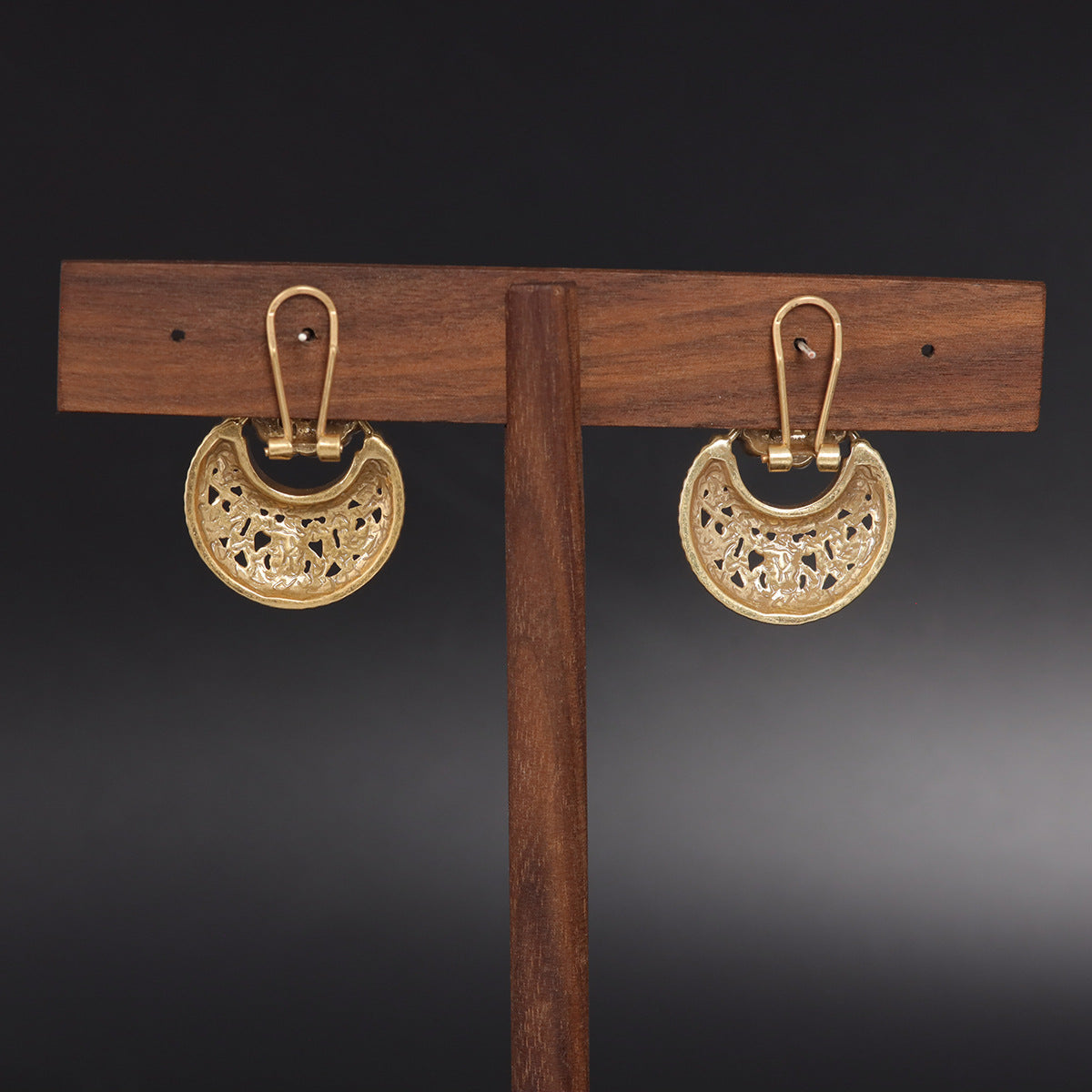 Vintage Crystal Geometric Artisan Earrings Timeless Style