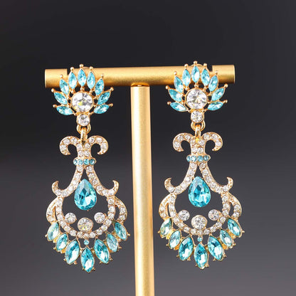 Vintage Cubic Zirconia Classic Earrings Gift Jewelry