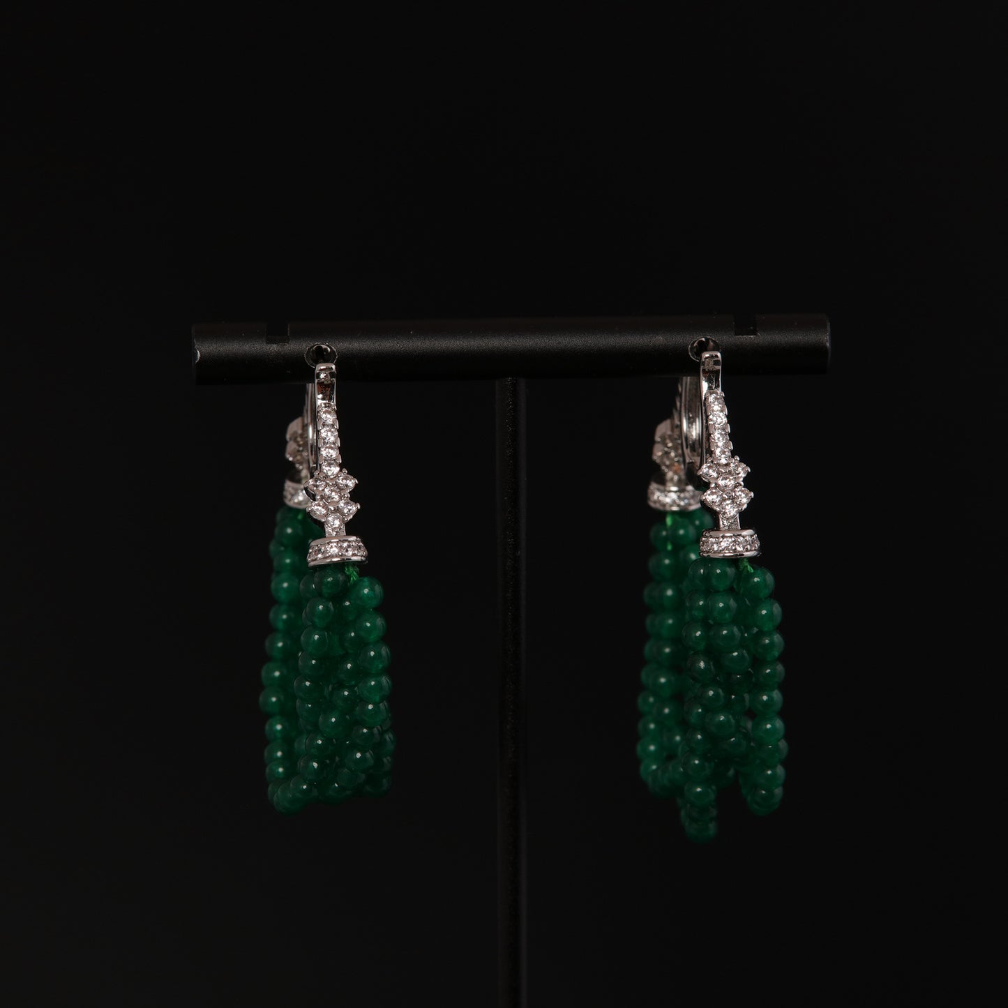 Vintage Jade Refined Classic Earrings Handcrafted Design