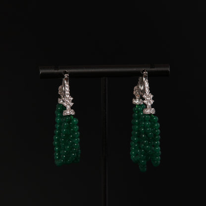 Vintage Jade Refined Classic Earrings Handcrafted Design