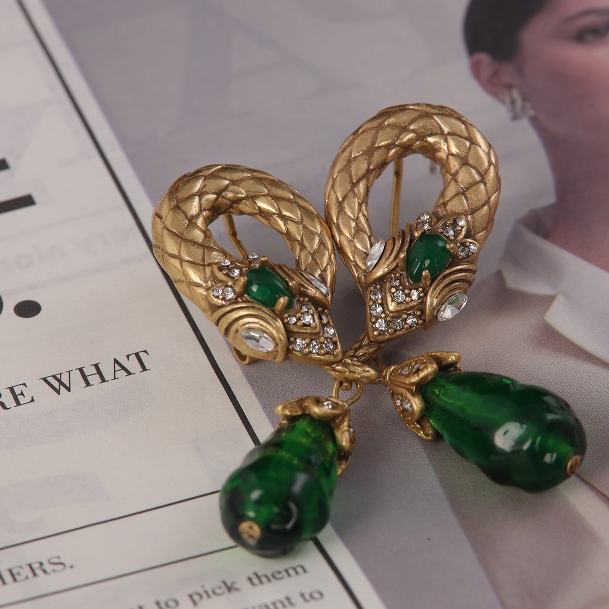 Vintage Glass Luxury Handcrafted Earrings Gift Jewelry