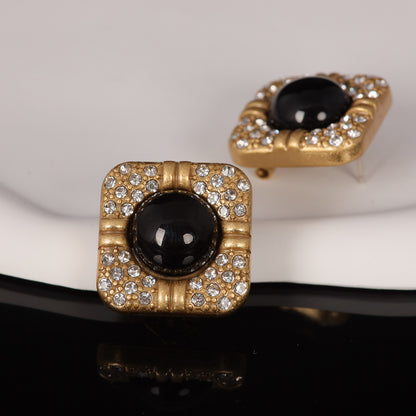 Vintage Agate Geometric Timeless Earrings Gift Jewelry