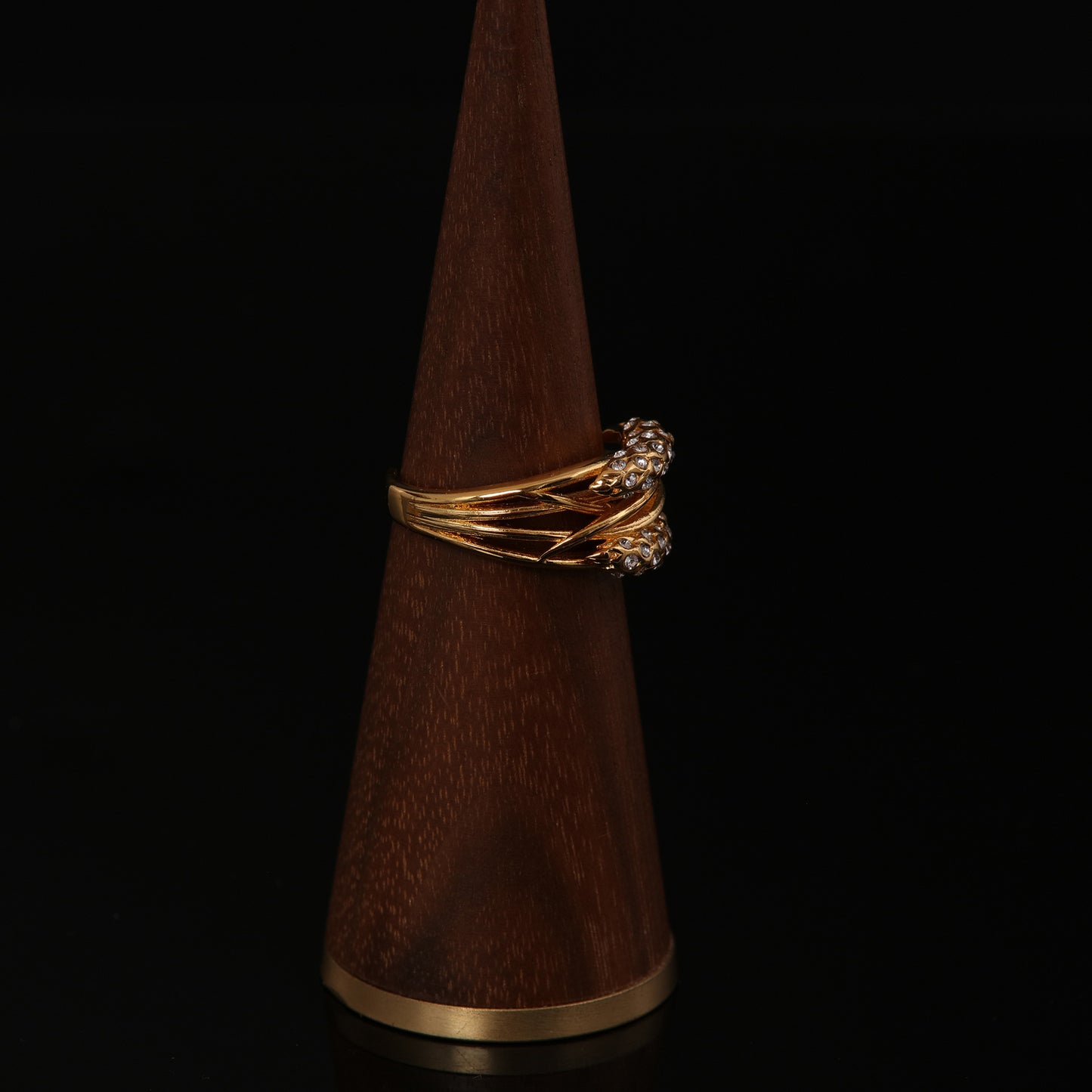 Vintage Geometric Artisan Handcrafted Open Ring