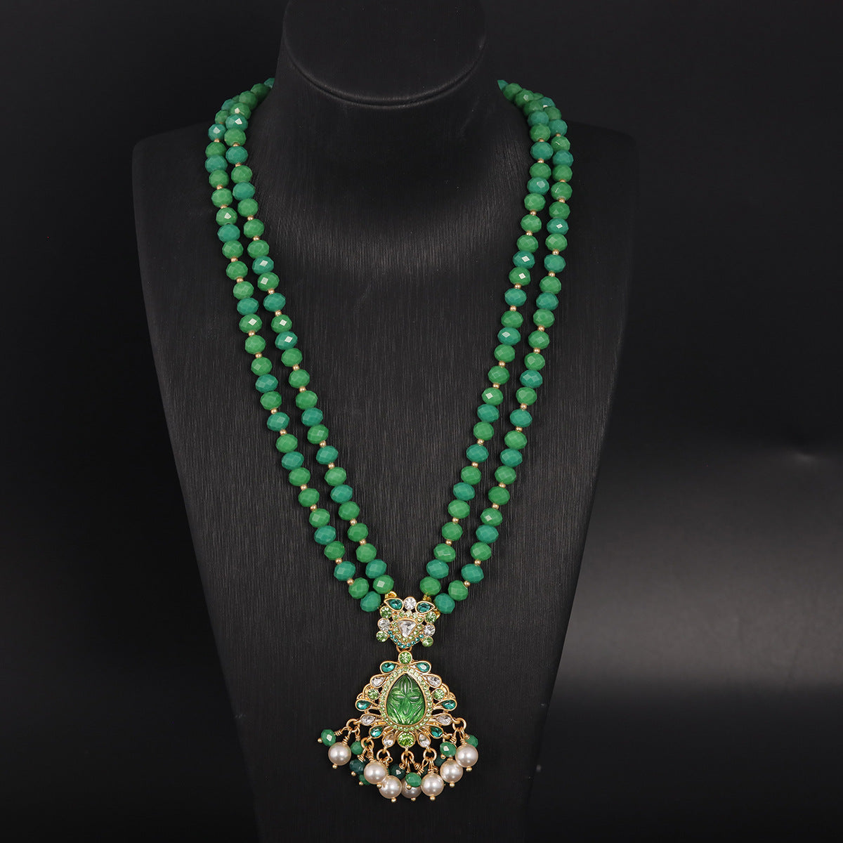 Vintage Heart Statement Artisan Necklace for Women