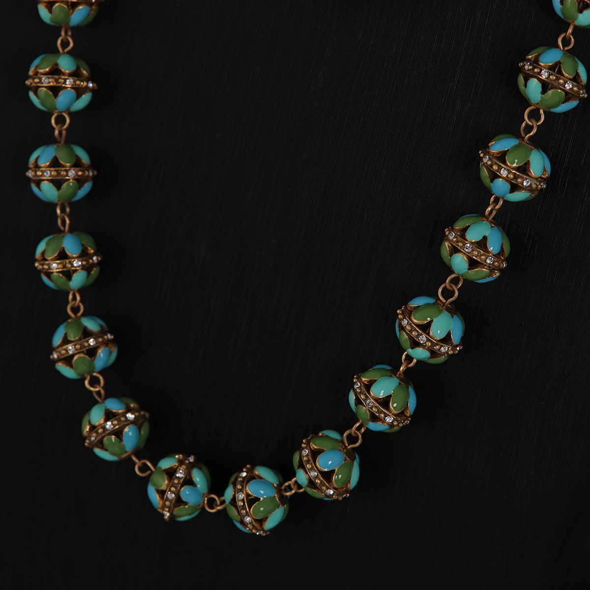 Vintage Glass Classic Handcrafted Necklace Timeless Style
