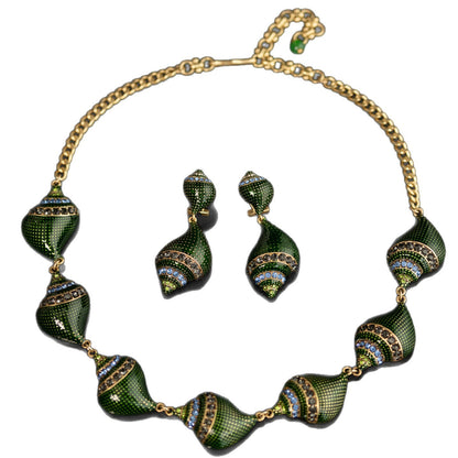 Vintage Elegant Conch Jewelry Set Designer Designer
