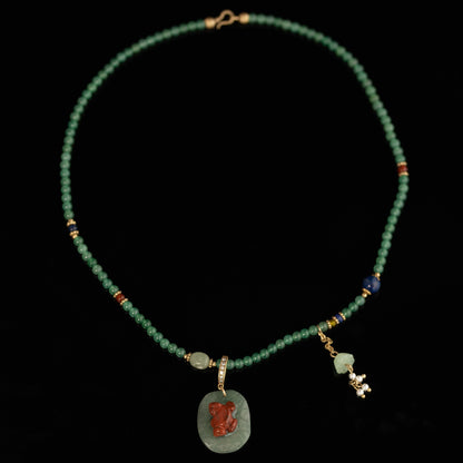 Vintage Jade Refined Chic Necklace Gift Jewelry
