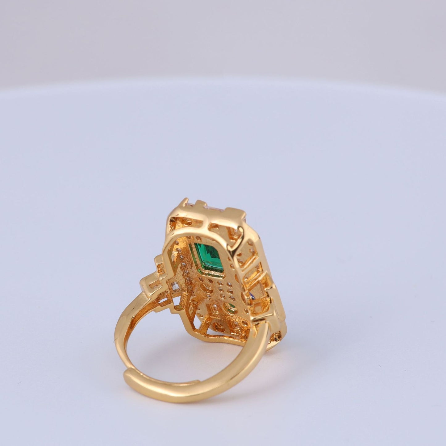 Vintage Geometric Artisan Timeless Open Ring