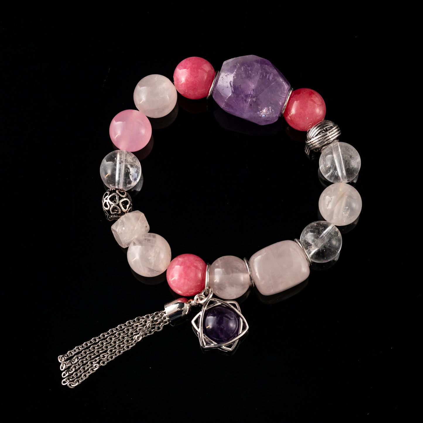 Vintage Crystal Star Classic Handcrafted Bracelet Gift Jewelry