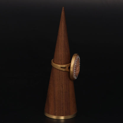 Vintage Geometric Luxury Chic Open Ring Handcrafted Design