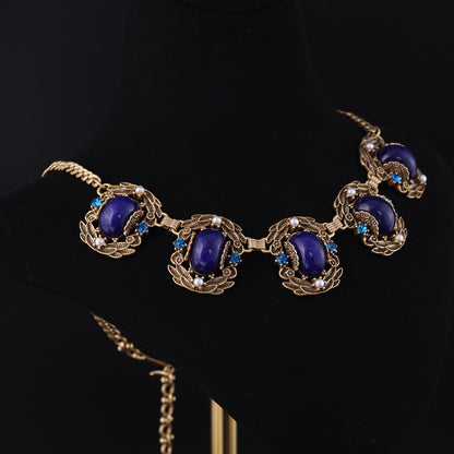 Vintage Floral Elegant Artisan Necklace Timeless Style