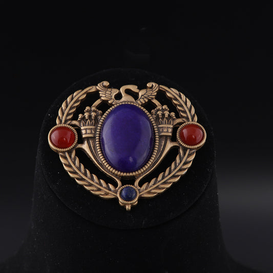 Vintage Geometric Elegant Polished Brooches for Men